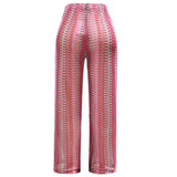 CROC PANTS - PINK STRIPE