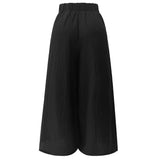 BOB WIDE PANTS - BLACK