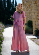 BOB WIDE PANTS - ROSA