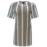 CROC LONG TSHIRT - BLACK CREME STRIPE