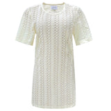 CROC LONG TSHIRT - CREME