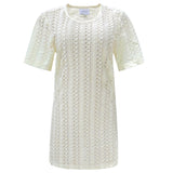 CROC LONG TSHIRT - CREME