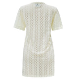 CROC LONG TSHIRT - CREME