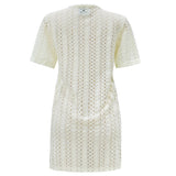 CROC LONG TSHIRT - CREME