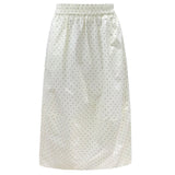 DORTE DOT SKIRT - CREME BLACK SMALL DOT