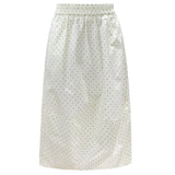DORTE DOT SKIRT - CREME BLACK SMALL DOT