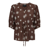 FIA SS BLOUSE - BROWN