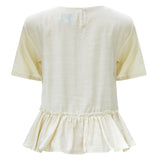 FIE FRILL BLOUSE - CREME