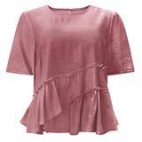 FIE FRILL BLOUSE - ROSA
