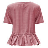 FIE FRILL BLOUSE - ROSA
