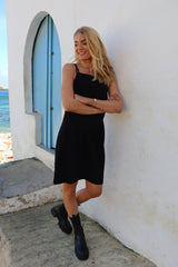 FREDDY STRAP DRESS - BLACK