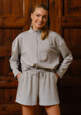HENNY SHORTS - GREY MELANGE