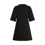 HENNY SS SLIMFIT DRESS - BLACK