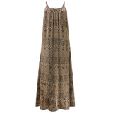 LALA STRAP DRESS - BROWN BLACK