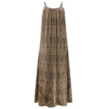 LALA STRAP DRESS - BROWN BLACK