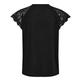 MILLA LACE TSHIRT - BLACK