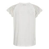 MILLA LACE TSHIRT - WHITE