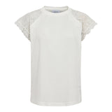 MILLA LACE TSHIRT - WHITE