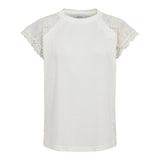 MILLA LACE TSHIRT - WHITE