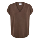 NUNI VNECK TSHIRT - BROWN