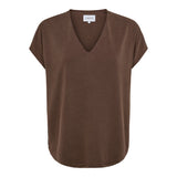 NUNI VNECK TSHIRT - BROWN