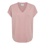 NUNI VNECK TSHIRT - DUSTY ROSE