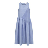 RIKKE NS DRESS - BLUE CHECKS