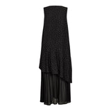 TIT NS DRESS - BLACK SMALL DOT