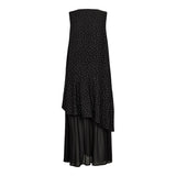 TIT NS DRESS - BLACK SMALL DOT