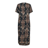 WEN SS DRESS - BLACK BROWN