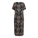 WEN SS DRESS - BLACK BROWN