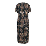 WEN SS DRESS - BLACK BROWN