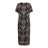 WEN SS DRESS - BLACK BROWN