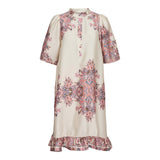 WENNISE SS FRILL DRESS - PINK PAISLEY