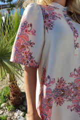 WENNISE SS FRILL DRESS - PINK PAISLEY