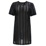 CROC TSHIRT DRESS - BLACK