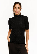 TAMMI-SS-BLOUSE - BLACK