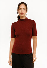 TAMMI-SS-BLOUSE - BORDEAUX