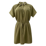 PIP SS PEARL DRESS - AVOCADO
