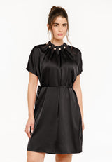 PIP SS PEARL DRESS - BLACK