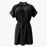 PIP SS PEARL DRESS - BLACK