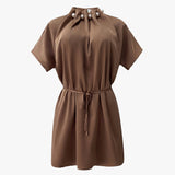 PIP SS PEARL DRESS - BROWN