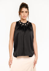 PIP PEARL TOP - BLACK