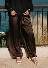BIBI BALOON PANTS - DARK BROWN