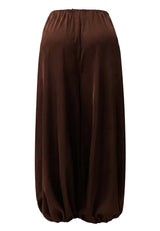 BIBI BALOON PANTS - DARK BROWN