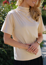 WANDA SS TOP - CHAMPAGNE