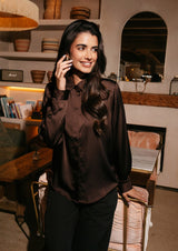 BOSSO LS SHIRT - DARK BROWN