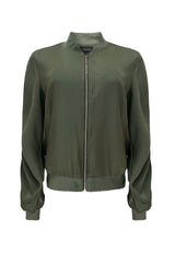 BOBBI BUMPER JACKET - DUSTY ARMY
