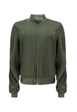 BOBBI BUMPER JACKET - DUSTY ARMY