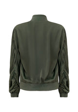 BOBBI BUMPER JACKET - DUSTY ARMY